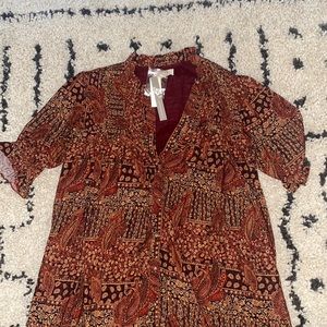 Anthropologie High to Low Maxi dress NWT size large